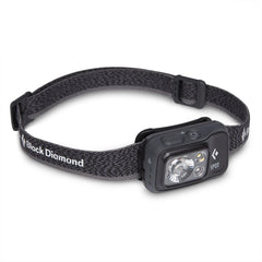 Black Diamond Spot 400 headlamp, front view, bright beam for camping and hiking