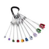 Black Diamond Stopper Set 4-13 aluminum heads for lightweight, precise placements on trad routes.