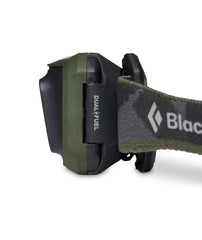 Black Diamond Storm 450 headlamp with IP67 rating showing rugged waterproof performance