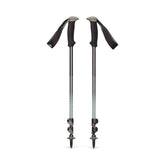 Black Diamond Trail Back Poles extended for stable support on uneven terrain