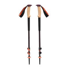 Black Diamond Trail Cork Grip trekking poles show natural cork comfort for all-day hiking.