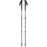 Black Diamond Trail Pro Shock trekking poles extended for stability on rugged trails.