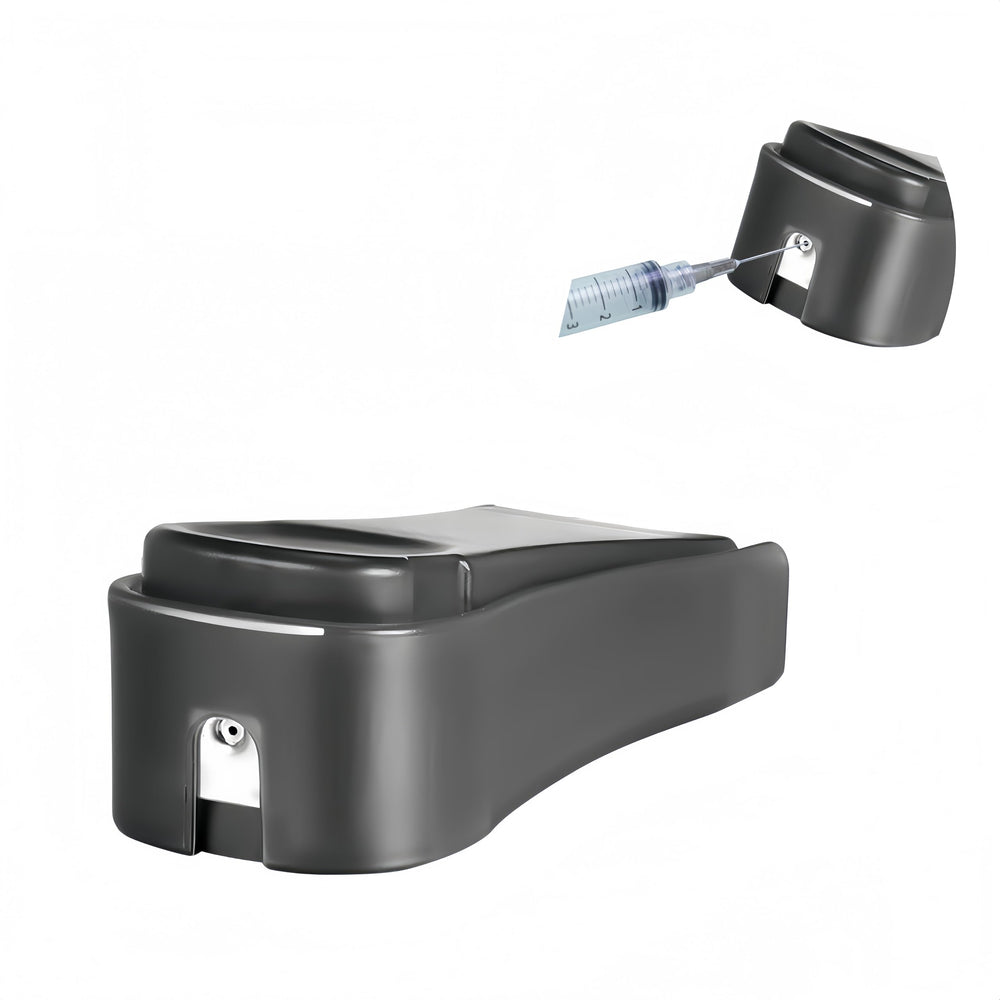 Black matte finish needle tip clipper with stainless steel blade, compact design