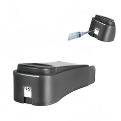 Black matte finish needle tip clipper with stainless steel blade, compact design