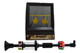 Black Rhino 12-inch blowgun with target for precision practice.