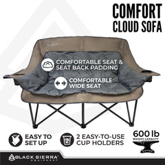 Black Sierra Equipment plush padding from 2.5 inches provides all-day comfort