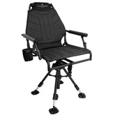 Black Sierra Equipment Silent 360 swivel chair seat with breathable mesh for comfort