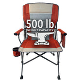 Black Sierra Oversized Camping Chair open, ready for all-day comfort on any outdoor outing.
