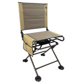 Black Sierra Silent 360 swivel chair open for field seating and stealthy movement.