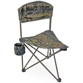 Black Sierra XL Tri-Lite hunting stool with backrest for all-day comfort.