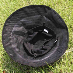 Adjustable cap ring and chin cord detail
