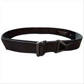 BLACKHAWK CQB/Rigger's Belt, black, buckle closeup shows durable hardware for reliable field use.