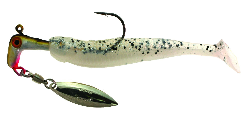 Blakemore RHSR-14-541 Swim'N Runner Spinner Bait with lifelike scales and holographic finish attracts bites.
