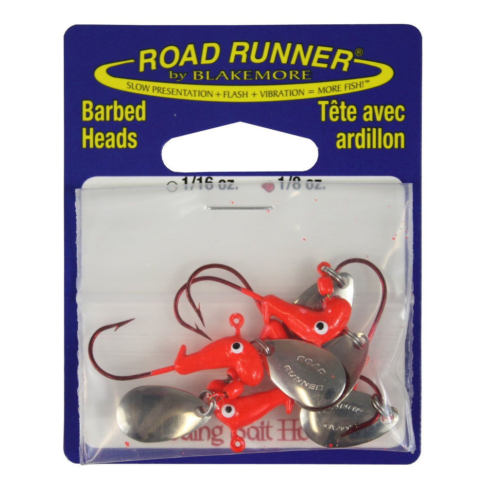 Blakemore Road Runner Bleeding Bait, Fluorescent Red, 1/8 oz