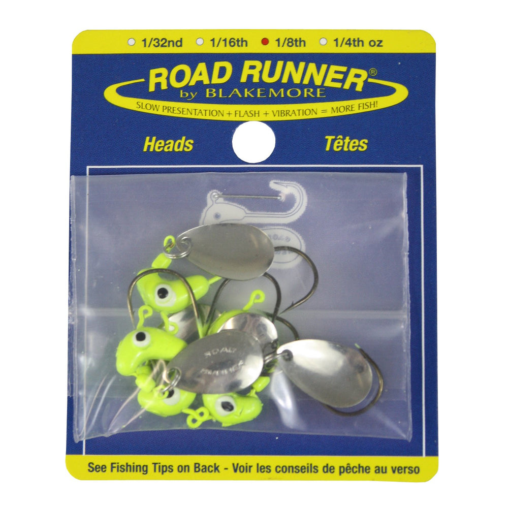 Blakemore Road Runner Bulk Head Hook Chartreuse 1/8-Ounce