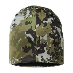 Blaser Huntec camouflage beanie with 4-way stretch for secure fit during activity.