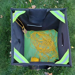 Close-up of Blaze Line 2 mm polyester rope showing smooth texture.
