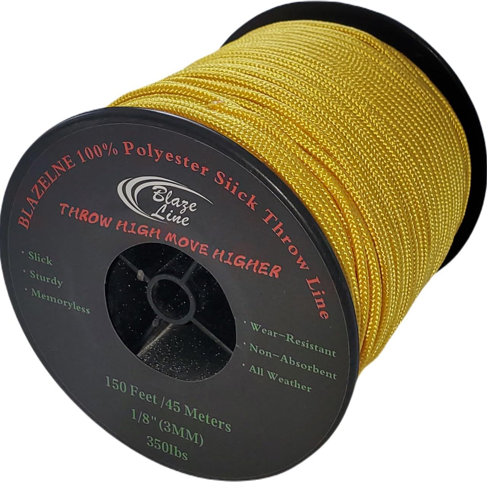 Blaze Line throw line spool showing smooth release for quick hoisting