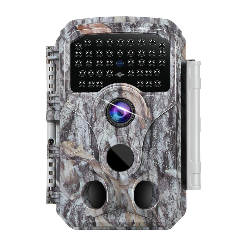 BLAZEVIDEO front-view trail camera for discreet wildlife monitoring and outdoor surveillance.