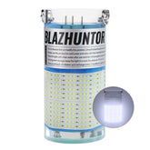 BLAZHUNTOR auto-on submersible light in water assists hands-free fishing setups.