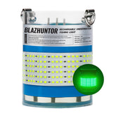 Blazhuntor rechargeable underwater light auto-on for effortless submersion use.