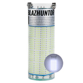Blazhuntor rechargeable underwater light in water illuminates night fishing zones.