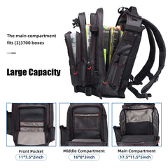 BLISSWILL Fishing Backpack close-up of 1000D waterproof fabric