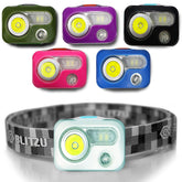 BLITZU LED headlamp white light on head for clear nighttime visibility during runs