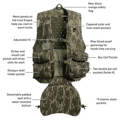 BLOCKER OUTDOORS Finisher Pro II vest blaze orange flag boosts field visibility