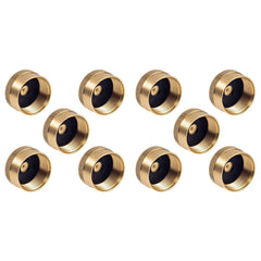 Bloepum solid brass refill cap for 1 lb bottle seals securely for camping
