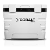Blue Coolers Cobalt 37qt ice chest exterior dimensions ideal for camping and parties.