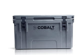 Blue Coolers Cobalt 55-quart lid and lock for secure outdoor storage