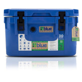 Blue Coolers ocean-bound plastic 30-quart cooler for rugged outdoor use.