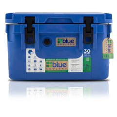 Blue Coolers ocean-bound plastic 30-quart cooler for rugged outdoor use.
