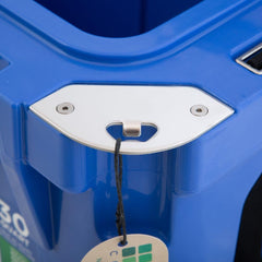 Blue Coolers rotomolded design showing long ice retention.