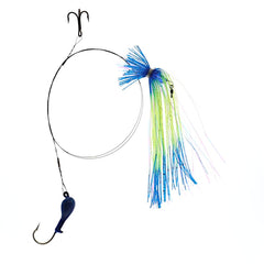Blue Water Candy jig head profile highlights 1/2 oz weight for accurate casts.