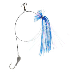 Blue Water Candy with Stinger treble hook enhances live bait hook-ups.