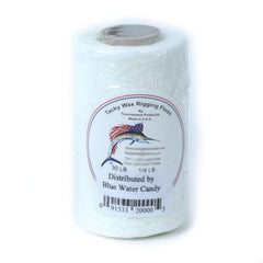 Blue Water Candy 35 lb Rigging Floss in natural color on a 1/4 lb spool