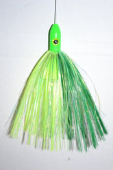 Blue Water Candy Mini Jag Lure in green chartreuse for offshore saltwater fishing