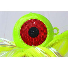 Blue Water Candy 6oz Mojo chartreuse swimbait body ready for action.