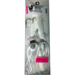 Mojos paired with tandem parachute rig for multiple lures