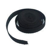 Bluemoona 20 yards black polypropylene webbing for durable belts and bags