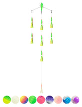 BLUEWING 18in upgraded spreader bar with port walker and 6in bulb squid for wide lure spread.