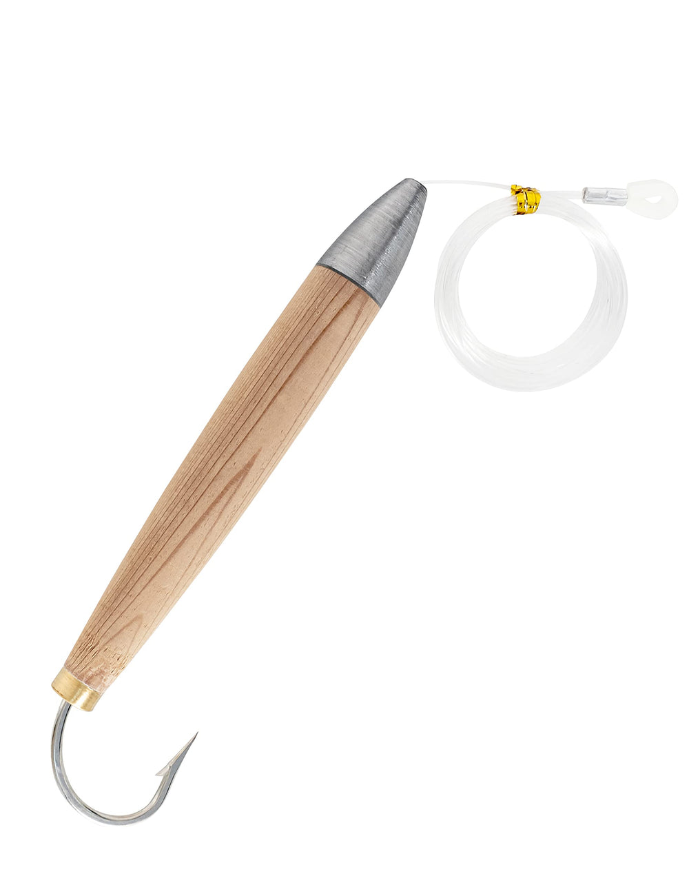 BLUEWING 8in cedar plug head for durable saltwater trolling