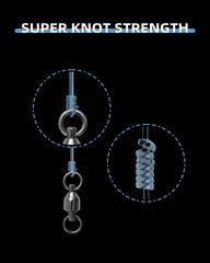 BLUEWING line on a spool demonstrates smooth feed and knot strength