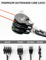 BLUEWING stainless snap swivel 360 rotation pulley provides tangle-free line handling on deck.