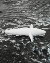 BLUEWING white 5inch trolling bird lure detail highlights durable construction.