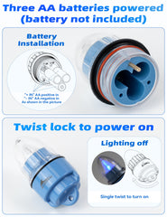 BLUEWING V2 Bell Deep Drop Light in compact design supports easy field use.