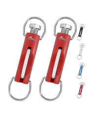 BlueWING zirconia outrigger release clip close-up, corrosion-resistant design.