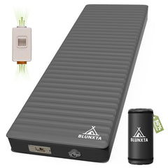 blunxta self-inflating sleeping pad with electric pump inflates quickly for effortless setup